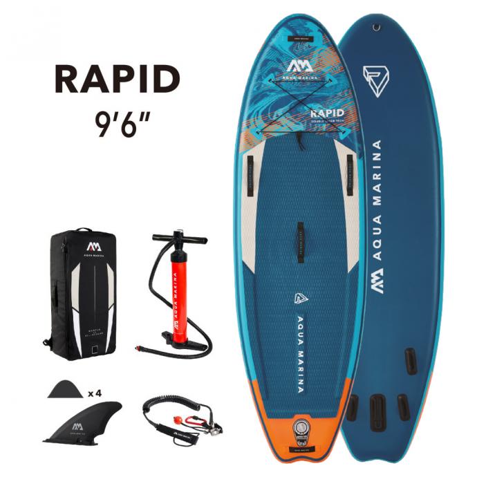 SUP-доска надувная AQUA MARINA Rapid 9'6" S22 - Артикул BT-22RP - Фото 7