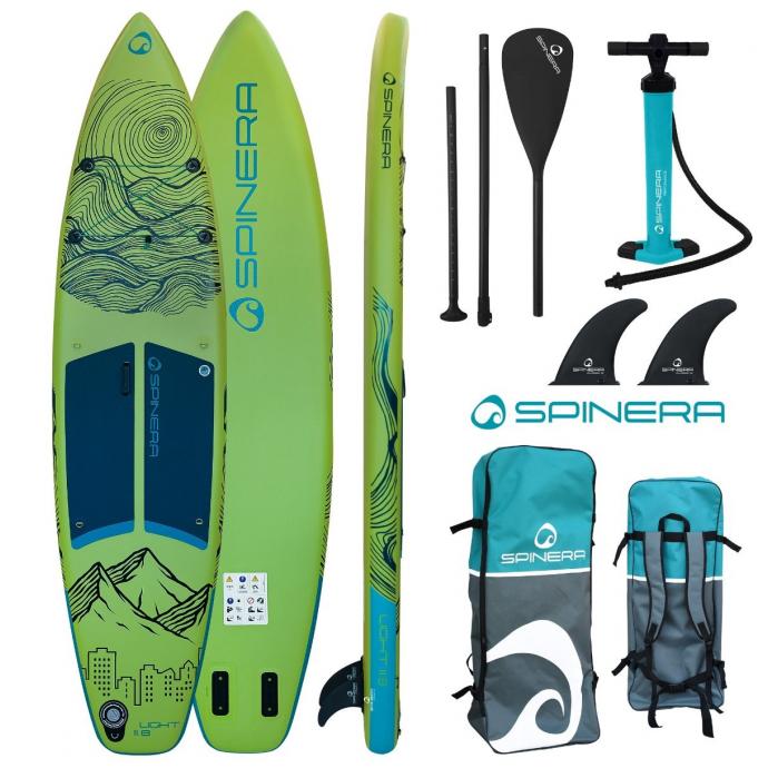 SUP-доска надувная с веслом Spinera Light 11'8 Green ULT S22 - Артикул 22225 - Фото 2