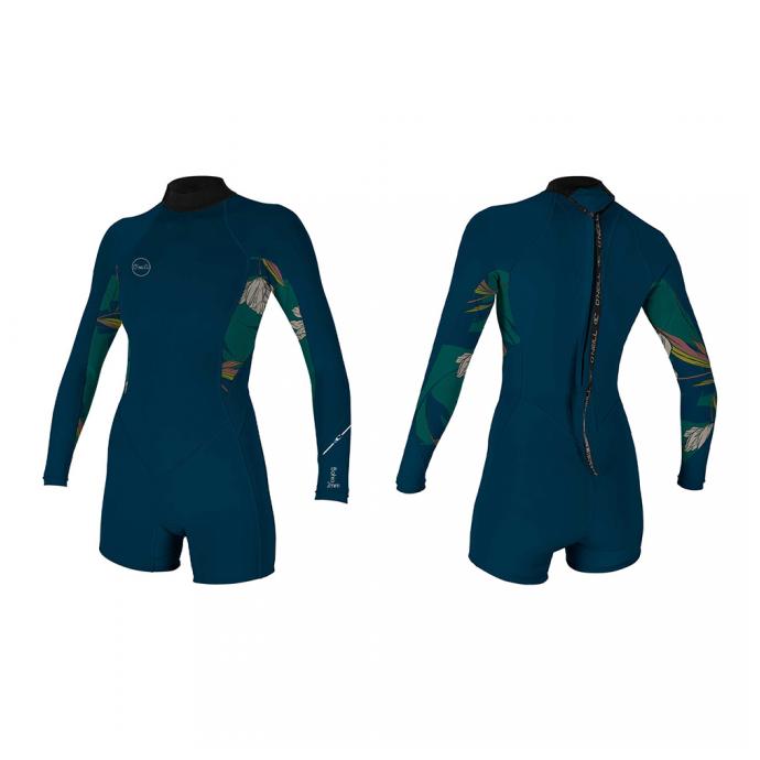 Гидрокостюм женский короткий длинный рукав O'Neill WMS BAHIA 2/1 BACK ZIP L/S SPRING S20 - Артикул 5291 GJ9 - Фото 1