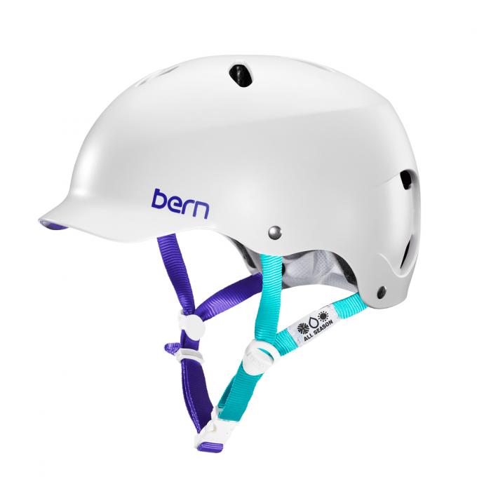 Шлем для водных видов спорта женский Bern Lenox H2O Satin White S20 - Артикул WW5SWT*S20 - Фото 1