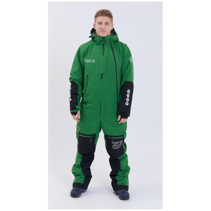 МУЖСКОЙ СНОУБОРДИЧЕСКИЙ КОМБИНЕЗОН RUNNING SPORT - 8866-4-Green - Цвет Зеленый - Фото 1