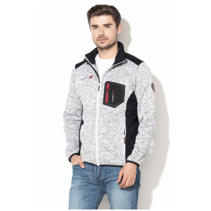 Флис мужской GEOGRAPHICAL NORWAY «URVAL» - WU5510H/GNO-WHITE - Цвет Белый - Фото 1