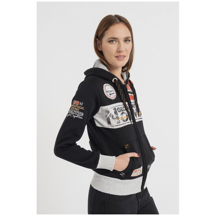 ФЛИС ЖЕНСКИЙ GEOGRAPHICAL NORWAY «FLYER» - WU6379F/GN-Black - Цвет Черный - Фото 4