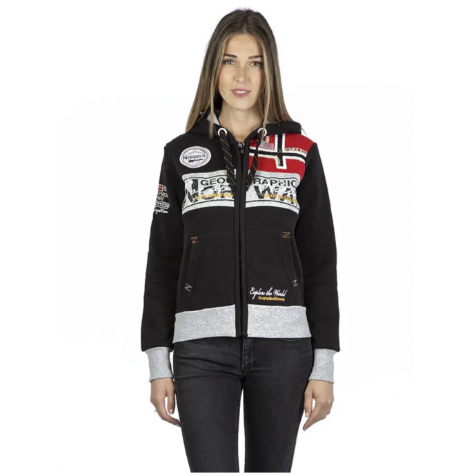 ФЛИС ЖЕНСКИЙ GEOGRAPHICAL NORWAY «FLYER» - WU6379F/GN-Black - Цвет Черный - Фото 6