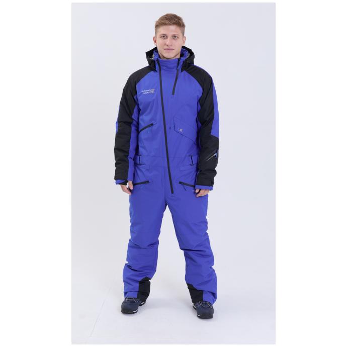 МУЖСКОЙ СНОУБОРДИЧЕСКИЙ КОМБИНЕЗОН RUNNING SPORT - 8901-blue - Цвет Синий - Фото 2