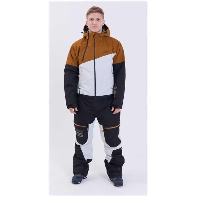 МУЖСКОЙ СНОУБОРДИЧЕСКИЙ КОМБИНЕЗОН RUNNING SPORT - 8892-brown - Цвет Коричневый - Фото 1