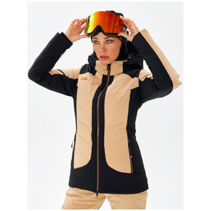 Женская горнолыжная / сноубордическая мембранная куртка Alpha Endless - 423/191_1 - Цвет Бежевый - Фото 1