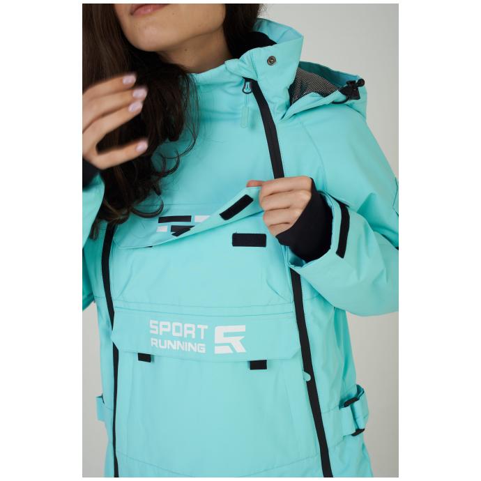 ЖЕНСКИЙ СНОУБОРДИЧЕСКИЙ КОМБИНЕЗОН RUNNING SPORT - 8855-бирюзовый - Цвет Бирюзовый - Фото 5