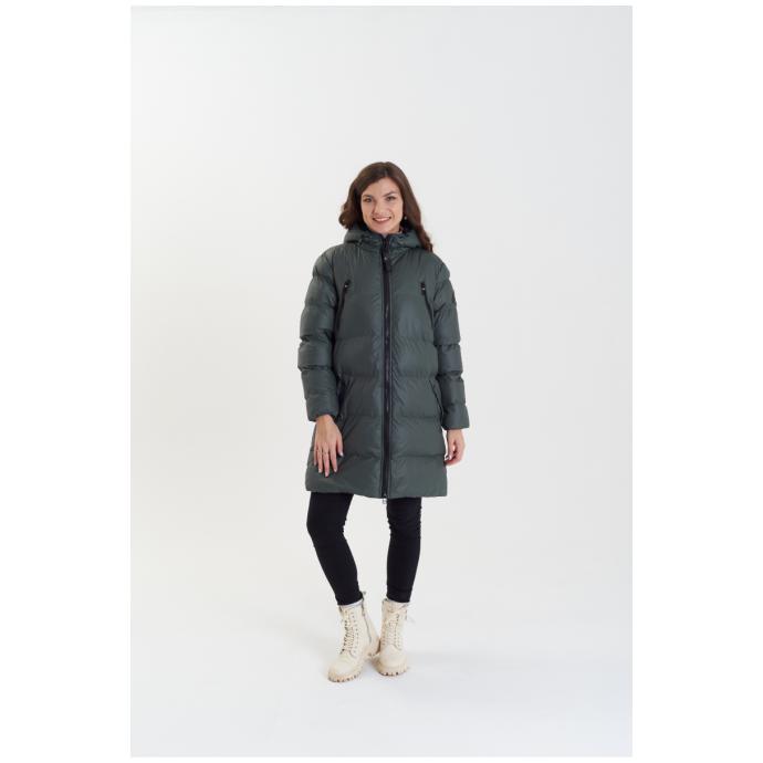 Пуховик женский GEOGRAPHICAL NORWAY ADRIANNA - WW5345F/GNO-GARDEN GREEN - Цвет Темно-Зеленый - Фото 1