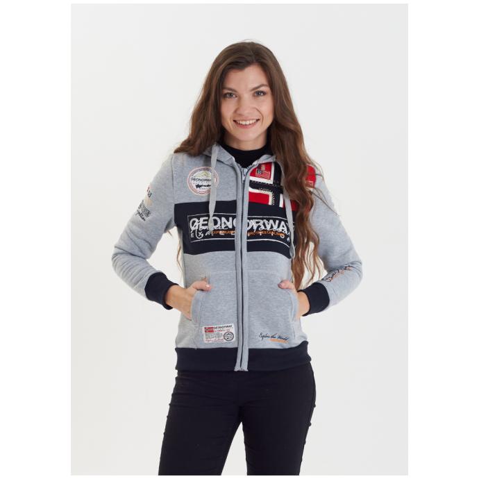ТОЛСТОВКА ЖЕНСКАЯ GEOGRAPHICAL NORWAY «FLYER» - WU7766F/GNO-BLENDED GREY - Цвет Серый - Фото 1