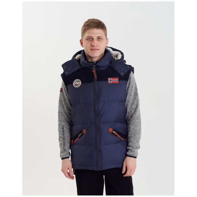 Жилет мужской GEOGRAPHICAL NORWAY «VELIAN VEST MEN»  - WT1439H/GN-NAVY - Цвет Темно-синий - Фото 1