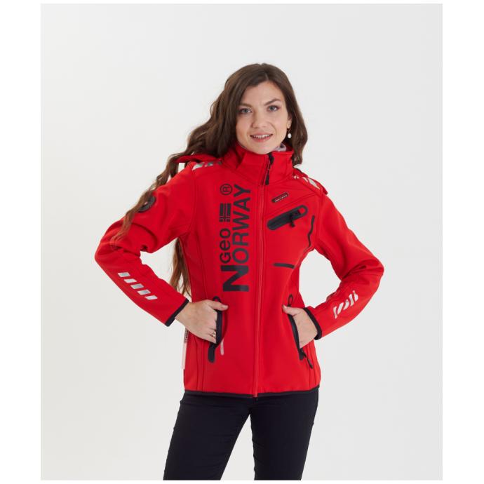 Софтшеловая куртка женская GEOGRAPHICAL NORWAY «REINE» - WU8187F/GNO-RED/BLACK - Цвет Черный, Красный - Фото 1