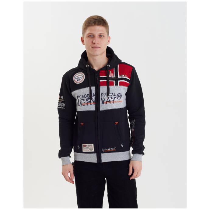 Толстовка мужская GEOGRAPHICAL NORWAY «FLYER» - WU6384H/GN - Цвет Черный - Фото 1