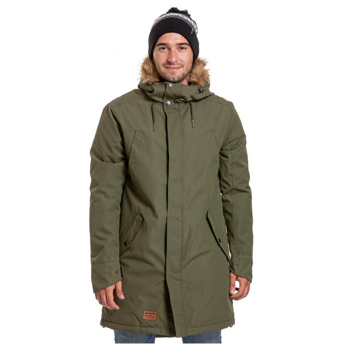 Мужская зимняя парка MEATFLY «LARS PARKA» - LARS-2-Army Green - Цвет Хаки - Фото 1