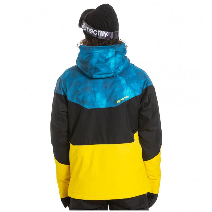 Сноубордическая куртка MEATFLY «HOAX» - HOAX-Super Lemon/Black/Mountain Blue - Цвет Синий - Фото 3