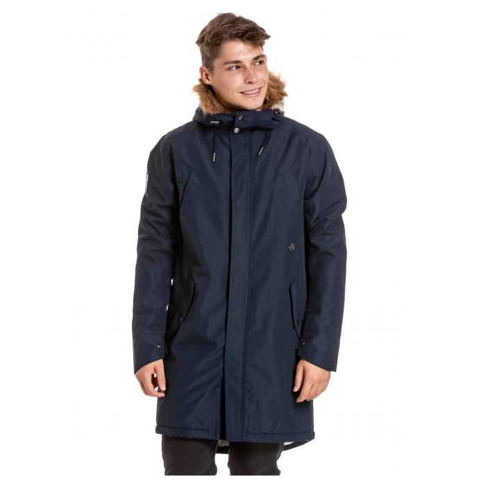 Мужская зимняя парка MEATFLY «LARS PARKA» - LARS-Midnight Navy - Цвет Темно-синий - Фото 1