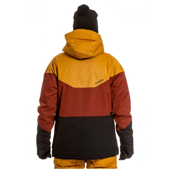 Сноубордическая куртка MEATFLY «HOAX PREMIUM» - HOAX PREMIUM-Wood/Merlot/Black - Цвет Коричневый - Фото 2