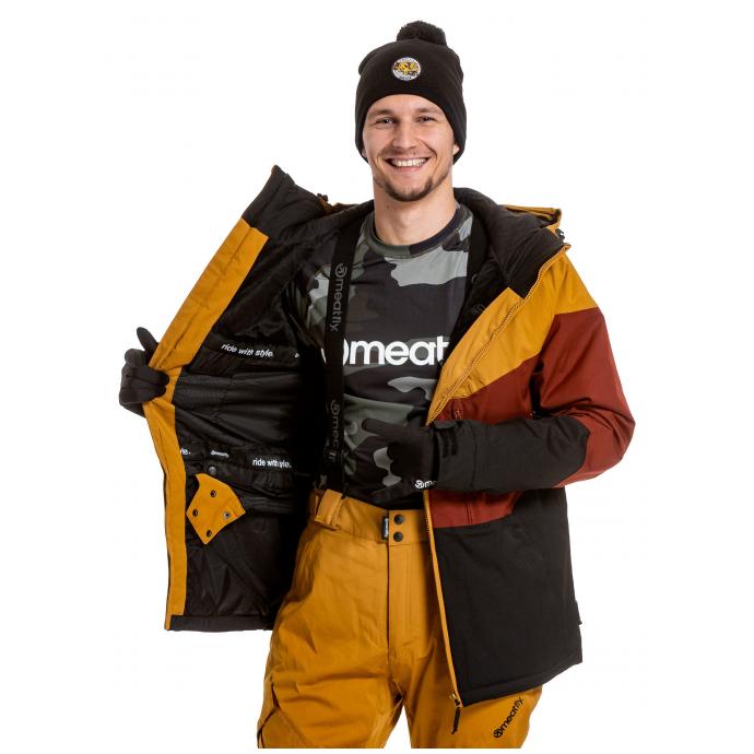 Сноубордическая куртка MEATFLY «HOAX PREMIUM» - HOAX PREMIUM-Wood/Merlot/Black - Цвет Коричневый - Фото 3