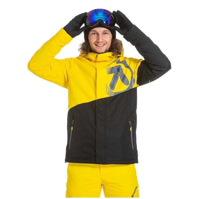 Сноубордическая куртка MEATFLY «BANG»  - BANG-Super Lemon/Black - Цвет Черный - Фото 2
