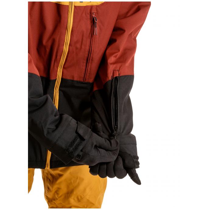 Сноубордическая куртка MEATFLY «HOAX PREMIUM» - HOAX PREMIUM-Wood/Merlot/Black - Цвет Коричневый - Фото 5