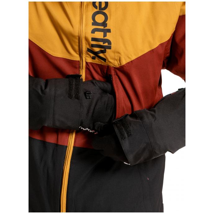 Сноубордическая куртка MEATFLY «HOAX PREMIUM» - HOAX PREMIUM-Wood/Merlot/Black - Цвет Коричневый - Фото 6