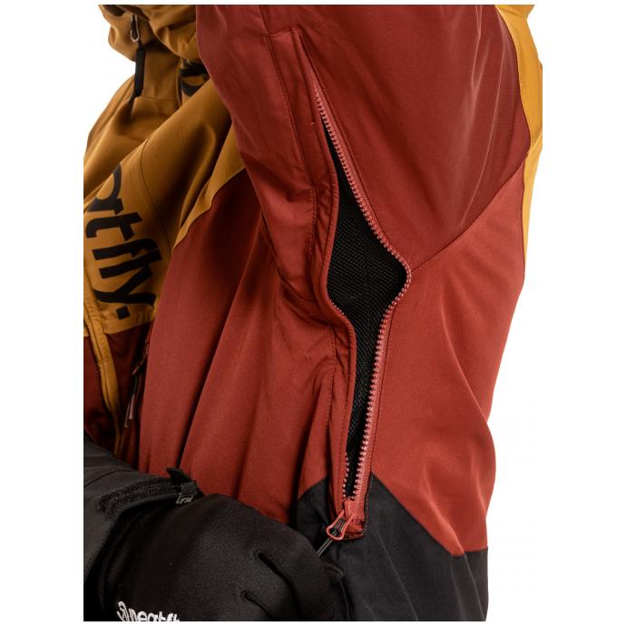 Сноубордическая куртка MEATFLY «HOAX PREMIUM» - HOAX PREMIUM-Wood/Merlot/Black - Цвет Коричневый - Фото 7