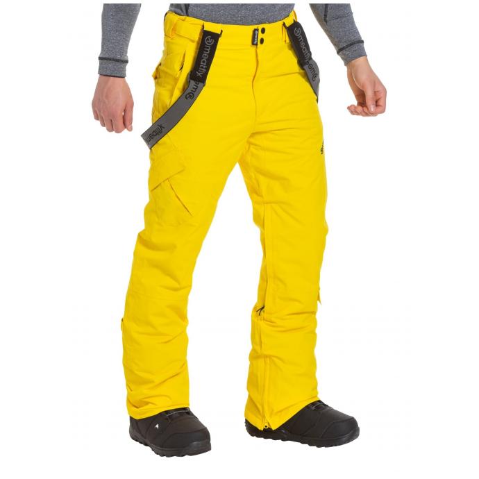 Сноубордические брюки MEATFLY «GHOST PANTS»  - GHOST-Super Lemon - Цвет Желтый - Фото 2