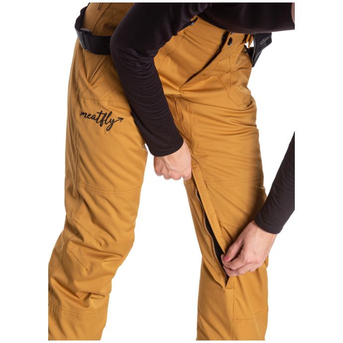Сноубордические брюки MEATFLY «FOXY PREMIUM PANTS»  - FOXY PREMIUM-Wood - Цвет Коричневый - Фото 4