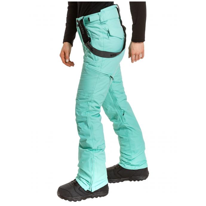 Сноубордические брюки MEATFLY «FOXY PANTS»  - FOXY-Mint - Цвет Голубой - Фото 3