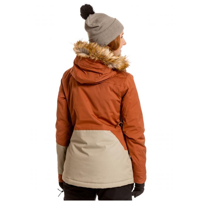 Сноубордическая куртка MEATFLY «ATHENA PREMIUM JACKET» - ATHENA PREMIUM-Ginger/Eucalyptus - Цвет Коричневый - Фото 2