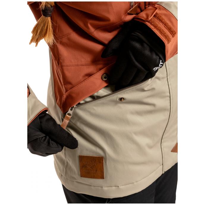 Сноубордическая куртка MEATFLY «ATHENA PREMIUM JACKET» - ATHENA PREMIUM-Ginger/Eucalyptus - Цвет Коричневый - Фото 5