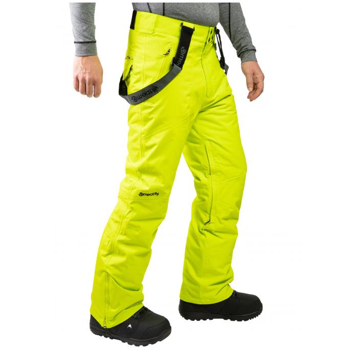 Сноубордические брюки MEATFLY «GNAR PANTS»  - GNAR-Acid Lime - Цвет LIME - Фото 3