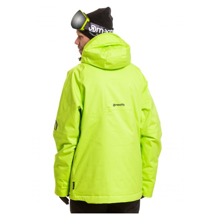Сноубордическая куртка MEATFLY «DODGE PREMIUM» - DODGE-LIME - Цвет LIME - Фото 2