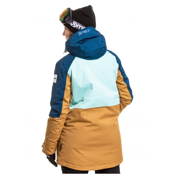 Сноубордическая куртка MEATFLY «AIKO PREMIUM JACKET»  - AIKO PREMIUM-Petrol/Mint/Almond - Цвет Голубой - Фото 2