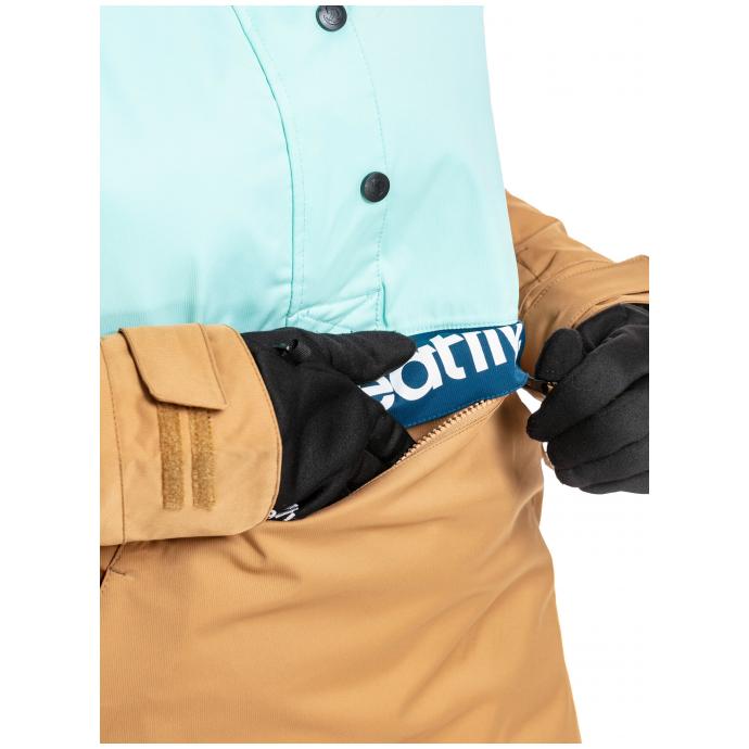 Сноубордическая куртка MEATFLY «AIKO PREMIUM JACKET»  - AIKO PREMIUM-Petrol/Mint/Almond - Цвет Голубой - Фото 5