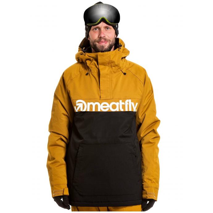 Сноубордическая куртка MEATFLY «SLINGER PREMIUM» - SLINGER PREMIUM-Wood/Black - Цвет Коричневый - Фото 1