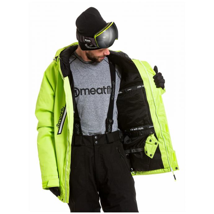 Сноубордическая куртка MEATFLY «DODGE PREMIUM» - DODGE-LIME - Цвет LIME - Фото 5