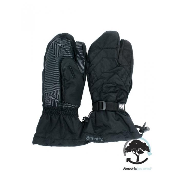 Сноубордические перчатки c тремя пальцами MEATFLY «ORGANIZED 3 FINGERS GLOVE» - MEATFLY «ORGANIZED 3 FINGERS GLOVE» (серый в клетку) - Цвет Серый - Фото 1