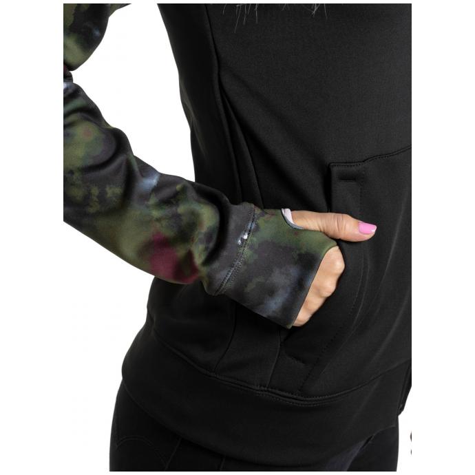 ТОЛСТОВКА ИЗ ФЛИСА MEATFLY «ALISHA» - ALISHA-Storm Camo Pink/Black - Цвет Черный - Фото 3