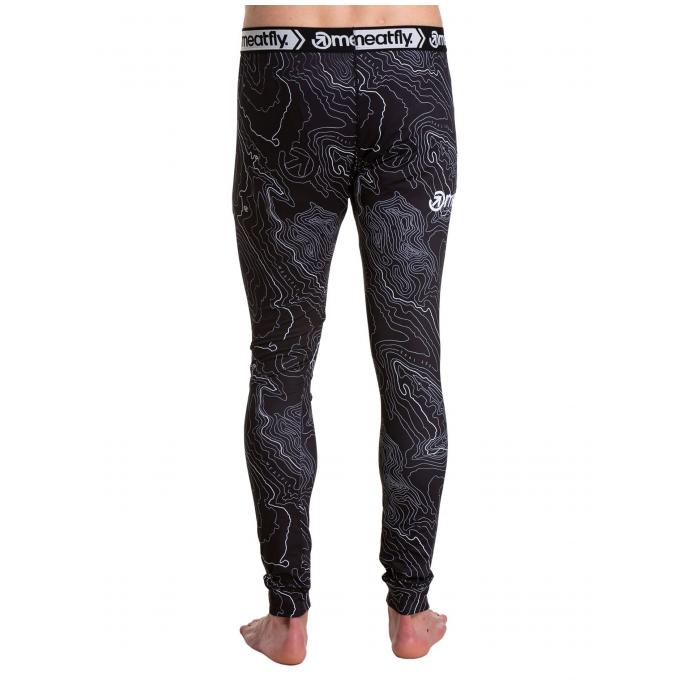 ТЕРМОБЕЛЬЕ МУЖСКОЕ MEATFLY SLOAN TERMO PANTS - SLOAN-2-Black Topography - Цвет Черный - Фото 2