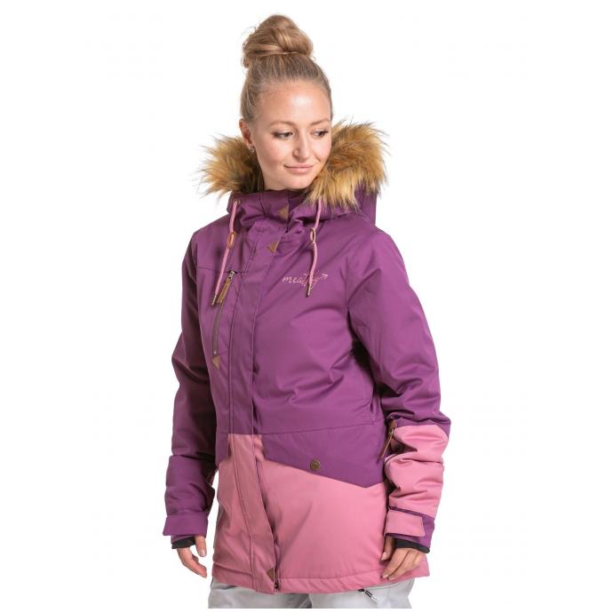 Сноубордическая куртка MEATFLY «ATHENA PREMIUM JACKET» - ATHENA2 PREMIUM-PLUM/DUSTY ROSE - Цвет Розовый - Фото 2