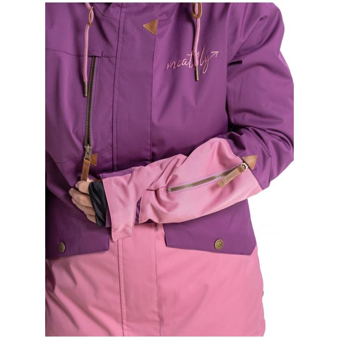 Сноубордическая куртка MEATFLY «ATHENA PREMIUM JACKET» - ATHENA2 PREMIUM-PLUM/DUSTY ROSE - Цвет Розовый - Фото 7