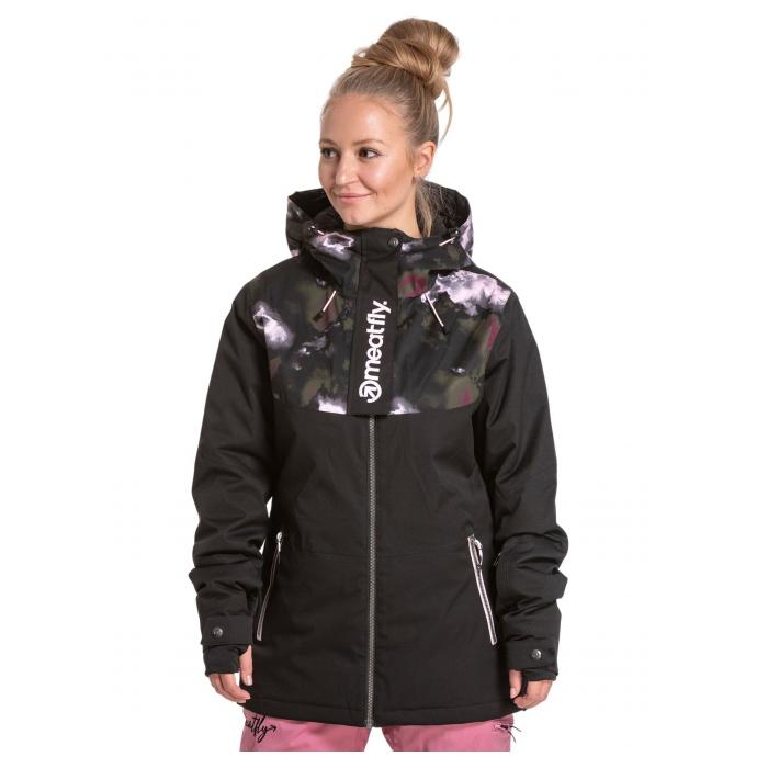 Сноубордическая куртка MEATFLY «KIRSTEN PREMIUM»  - KIRSTEN PREMIUM-Storm Camo Pink/Black- - Цвет Черный - Фото 3