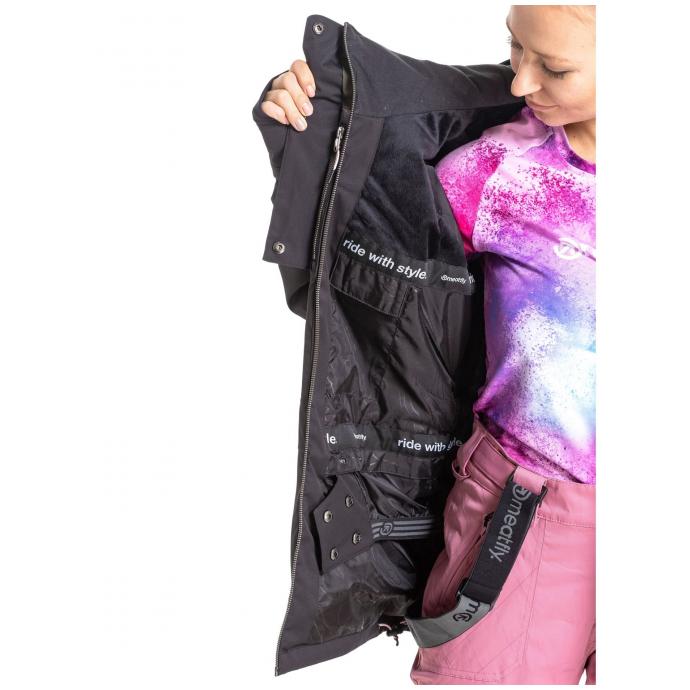 Сноубордическая куртка MEATFLY «KIRSTEN PREMIUM»  - KIRSTEN PREMIUM-Storm Camo Pink/Black- - Цвет Черный - Фото 8