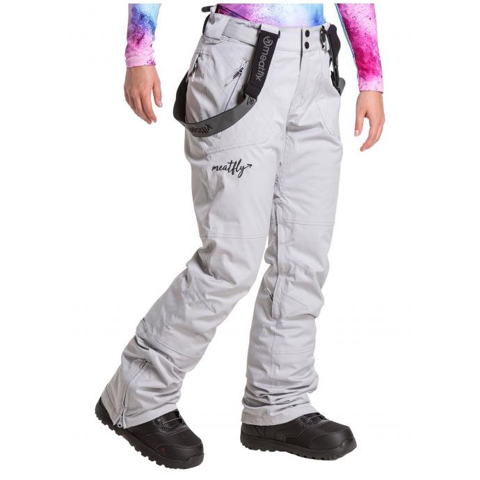 Сноубордические брюки MEATFLY «FOXY PREMIUM PANTS»  - FOXY PREMIUM-GREY - Цвет Серый - Фото 3