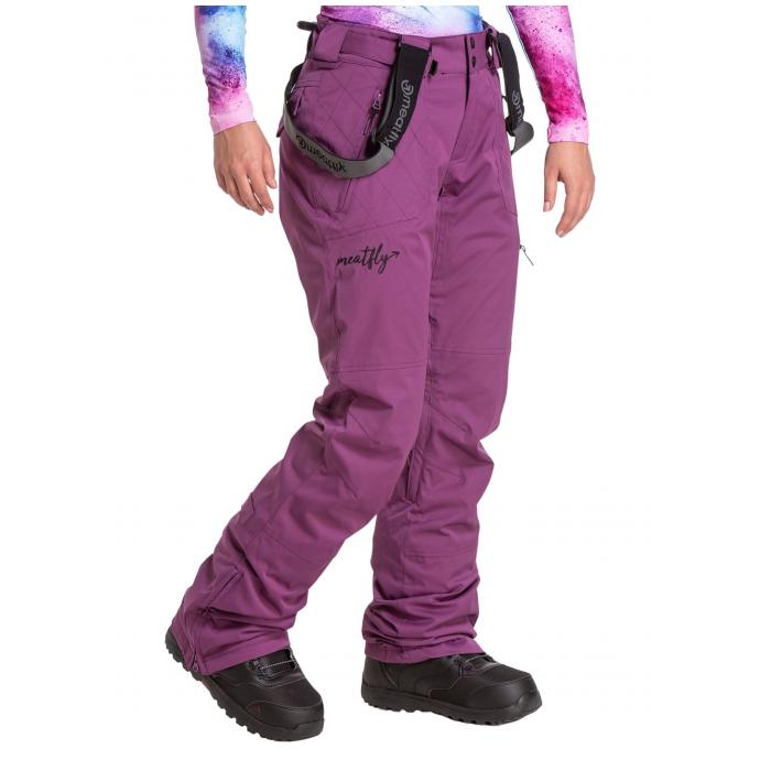 Сноубордические брюки MEATFLY «FOXY PREMIUM PANTS»  - FOXY PREMIUM-PLUM - Цвет Фиолетовый - Фото 3
