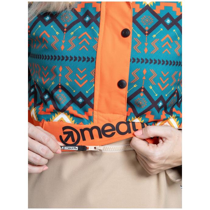 Сноубордическая куртка MEATFLY «AIKO»  - AIKO-2-LATTE/JONES PETROL - Цвет Бежевый - Фото 12
