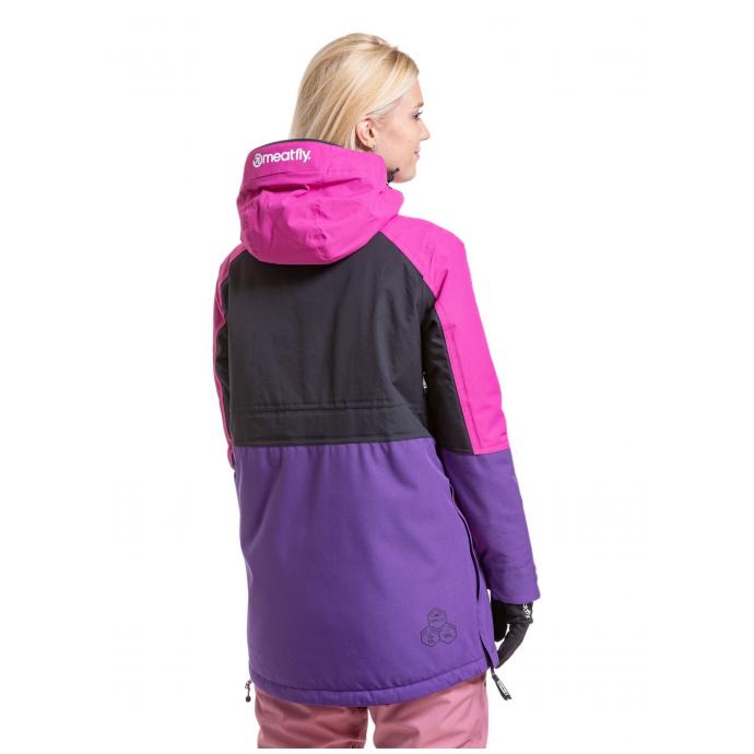 Сноубордическая куртка MEATFLY «AIKO»  - AIKO-1-PETUNIA/BLACK - Цвет Фиолетовый - Фото 2