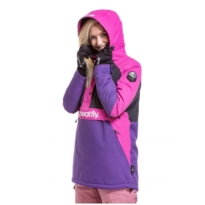Сноубордическая куртка MEATFLY «AIKO»  - AIKO-1-PETUNIA/BLACK - Цвет Фиолетовый - Фото 4