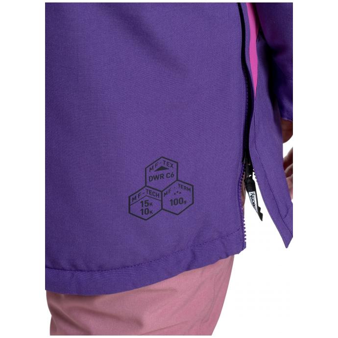 Сноубордическая куртка MEATFLY «AIKO»  - AIKO-1-PETUNIA/BLACK - Цвет Фиолетовый - Фото 7